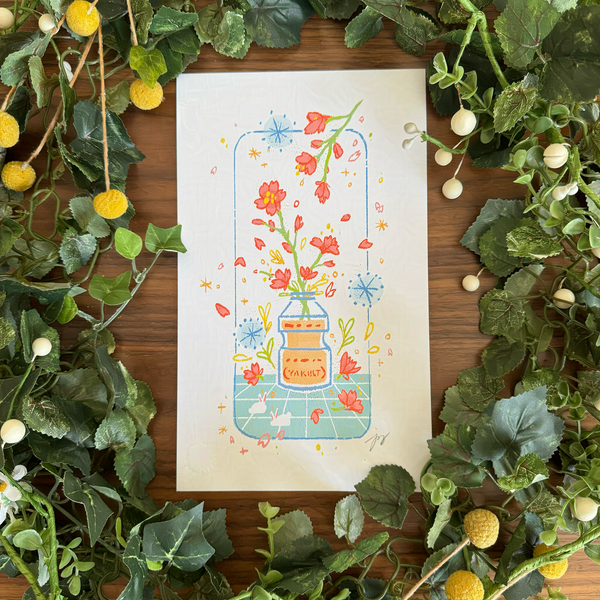 Yogurt Drink Art Print