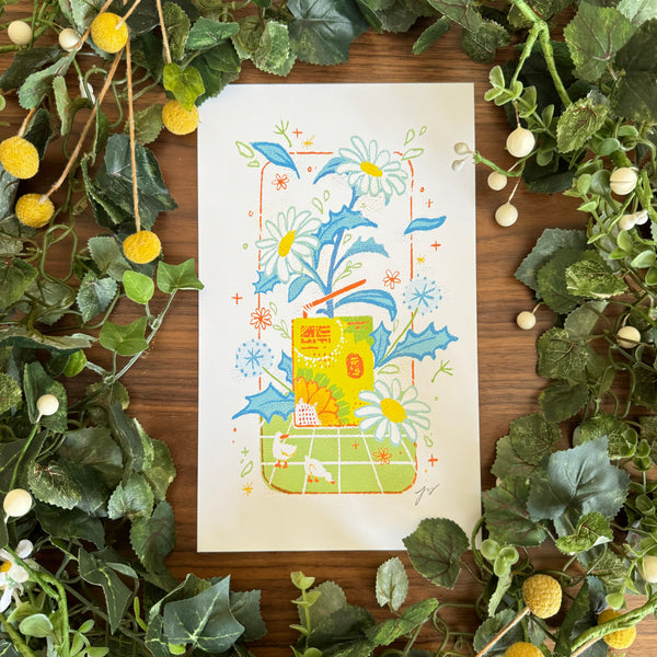 Flower Tea Art Print