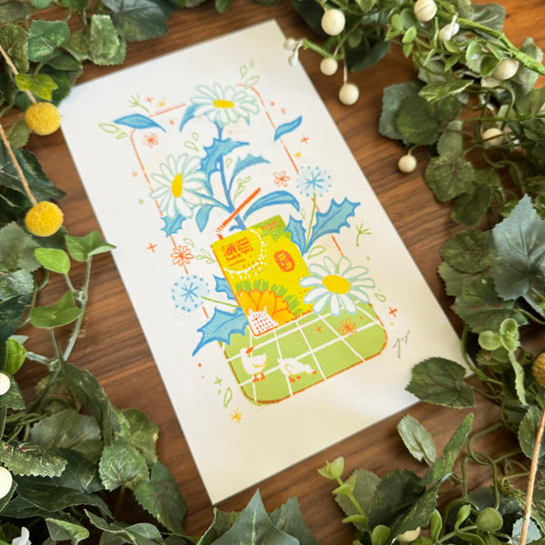 Flower Tea Art Print