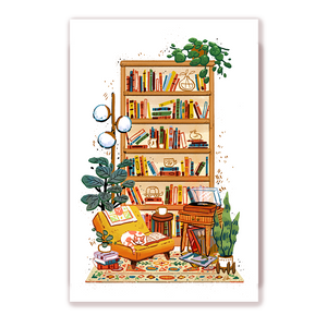 Book Nook Print