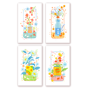 Nostalgic Drink Art Print Set