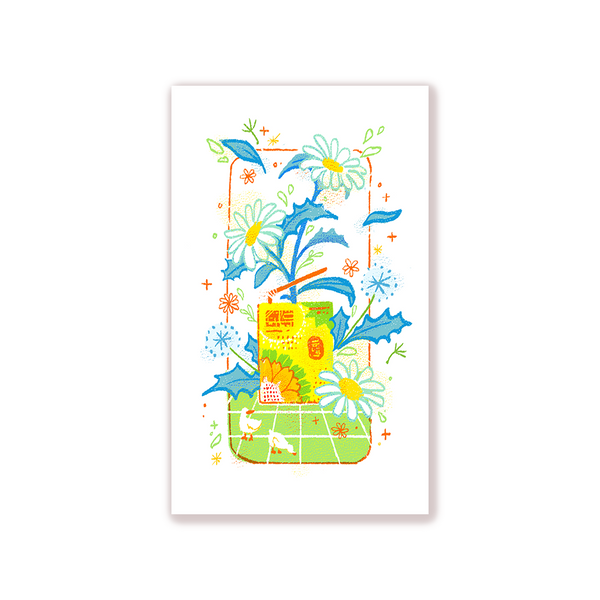 Flower Tea Art Print