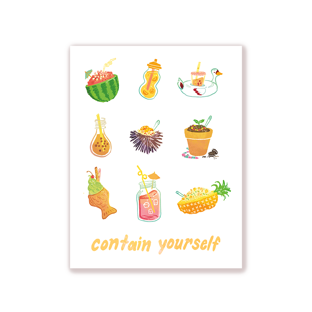 'Contain Yourself' Card