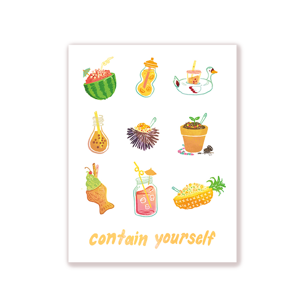 'Contain Yourself' Card