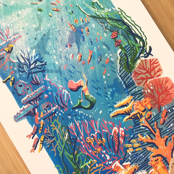 Coral Colors Print