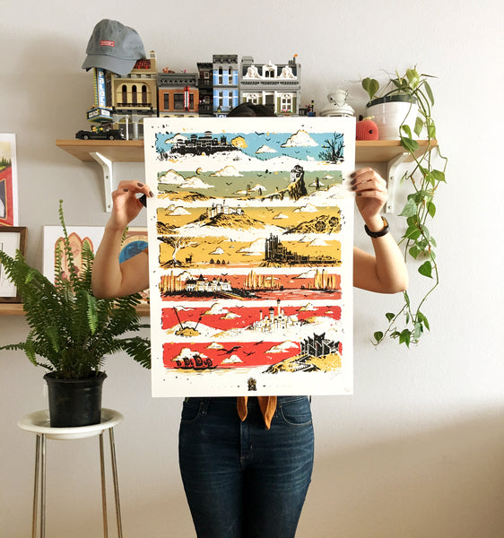 Skies of the Seven Kingdoms Screen Print