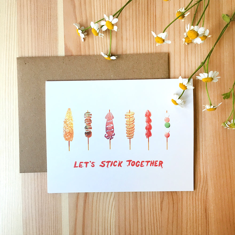 'Let's Stick Together!' Card