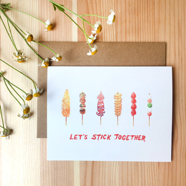 'Let's Stick Together!' Card