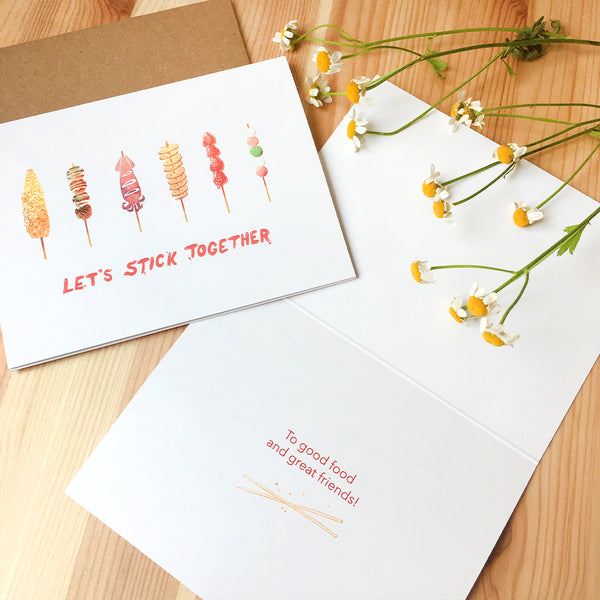 'Let's Stick Together!' Card